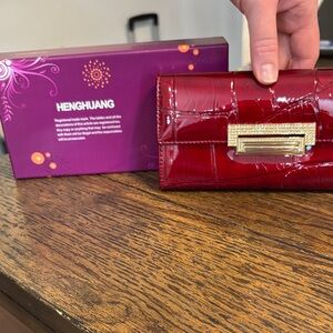 Red Glossy Women's Wallet